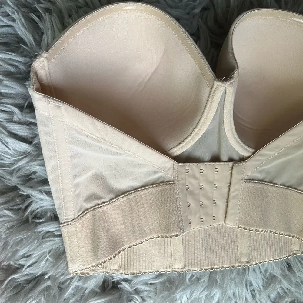 Wacoal Red Carpet Long Line bustier bra top women’s size 34DDD - Picture 7 of 10